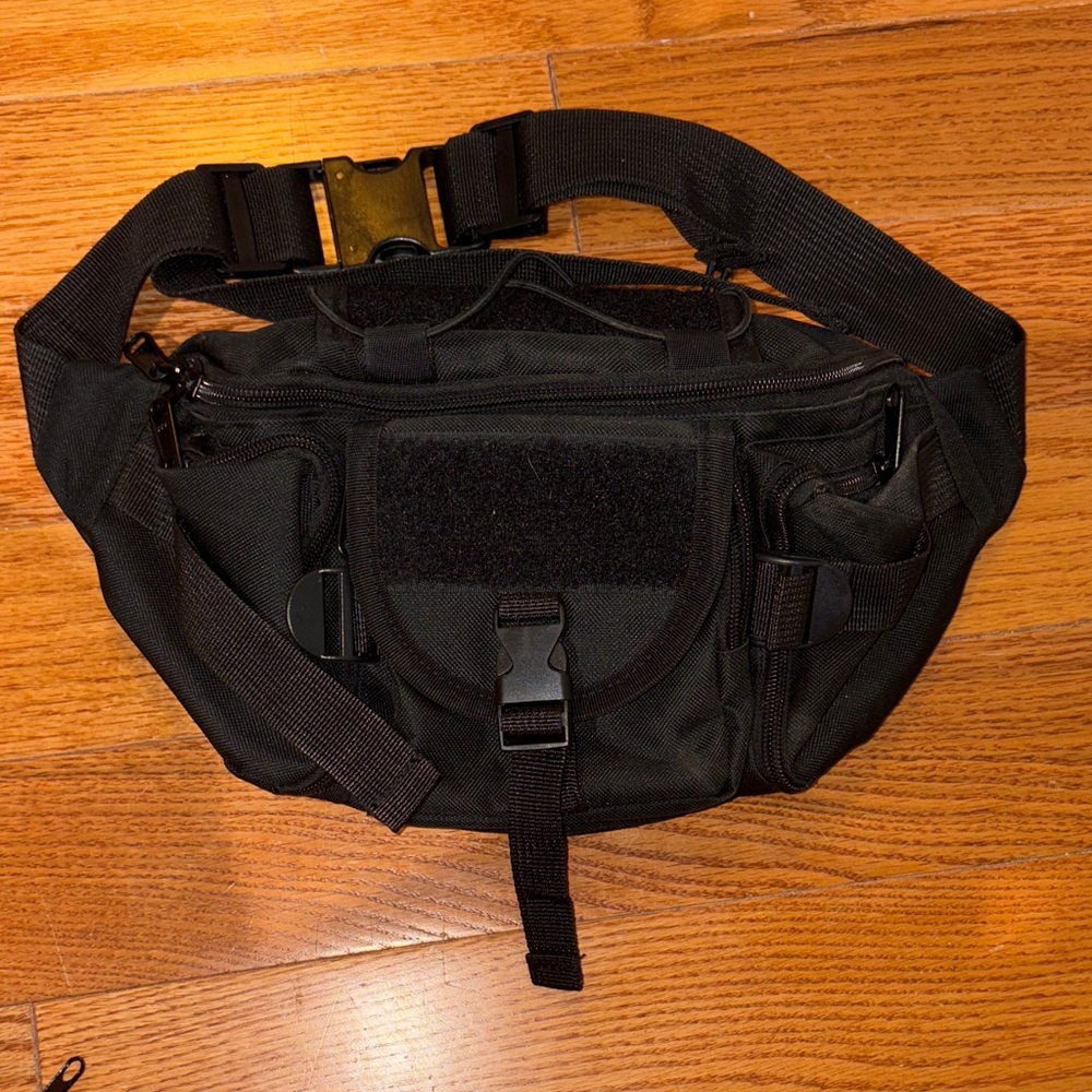 Black Tactical Waist Bag